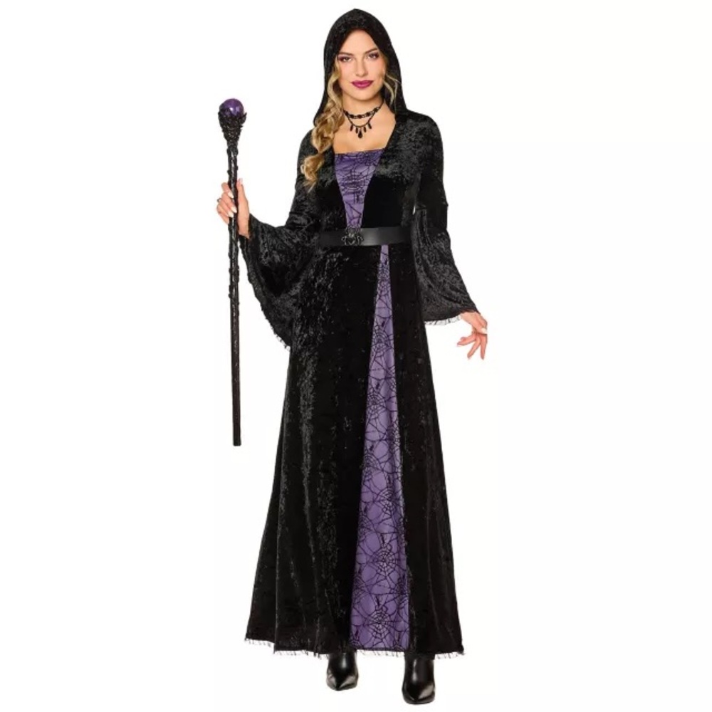 Spider Sorceress Hooded Dress and Hat